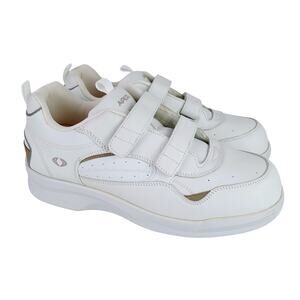 Apex Men's SZ 13 XXW Double Strap Active Walkers Biomechanical White